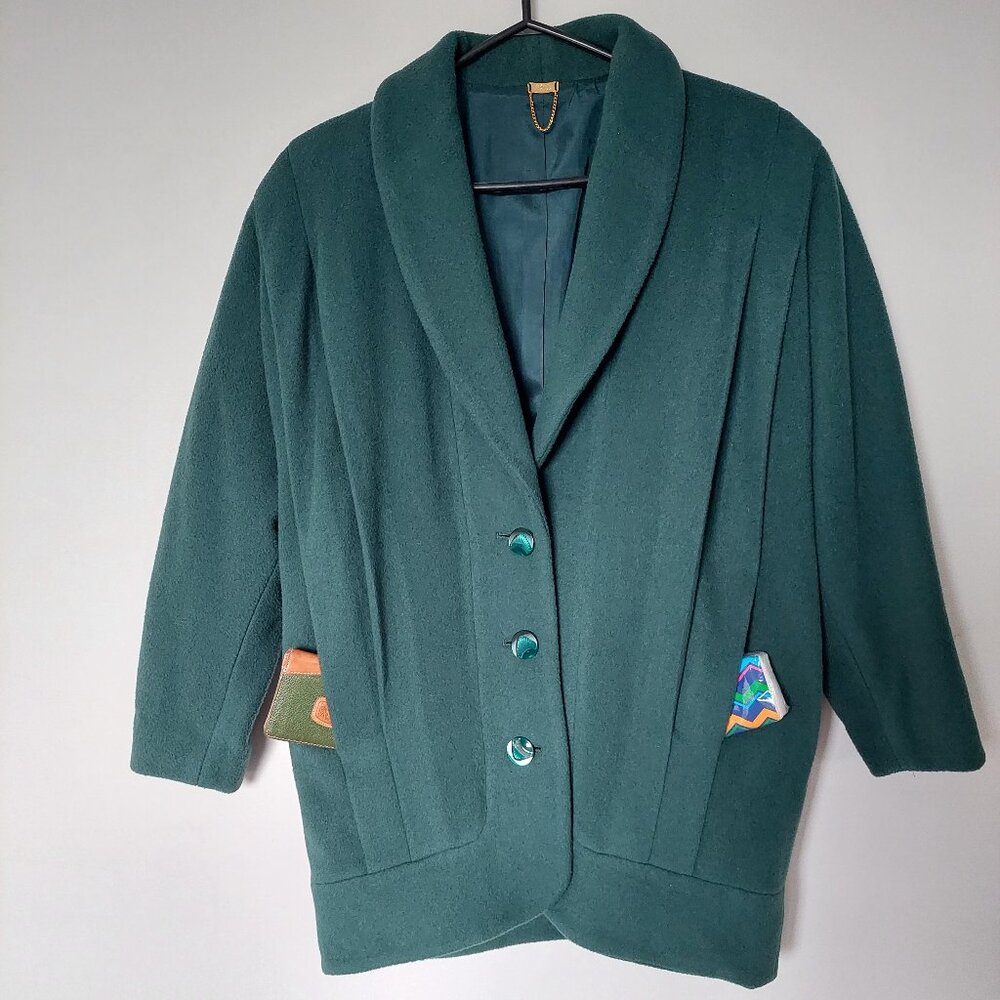Vintage St. Sophia Paris Wool Cashmere Coat, Size S/M